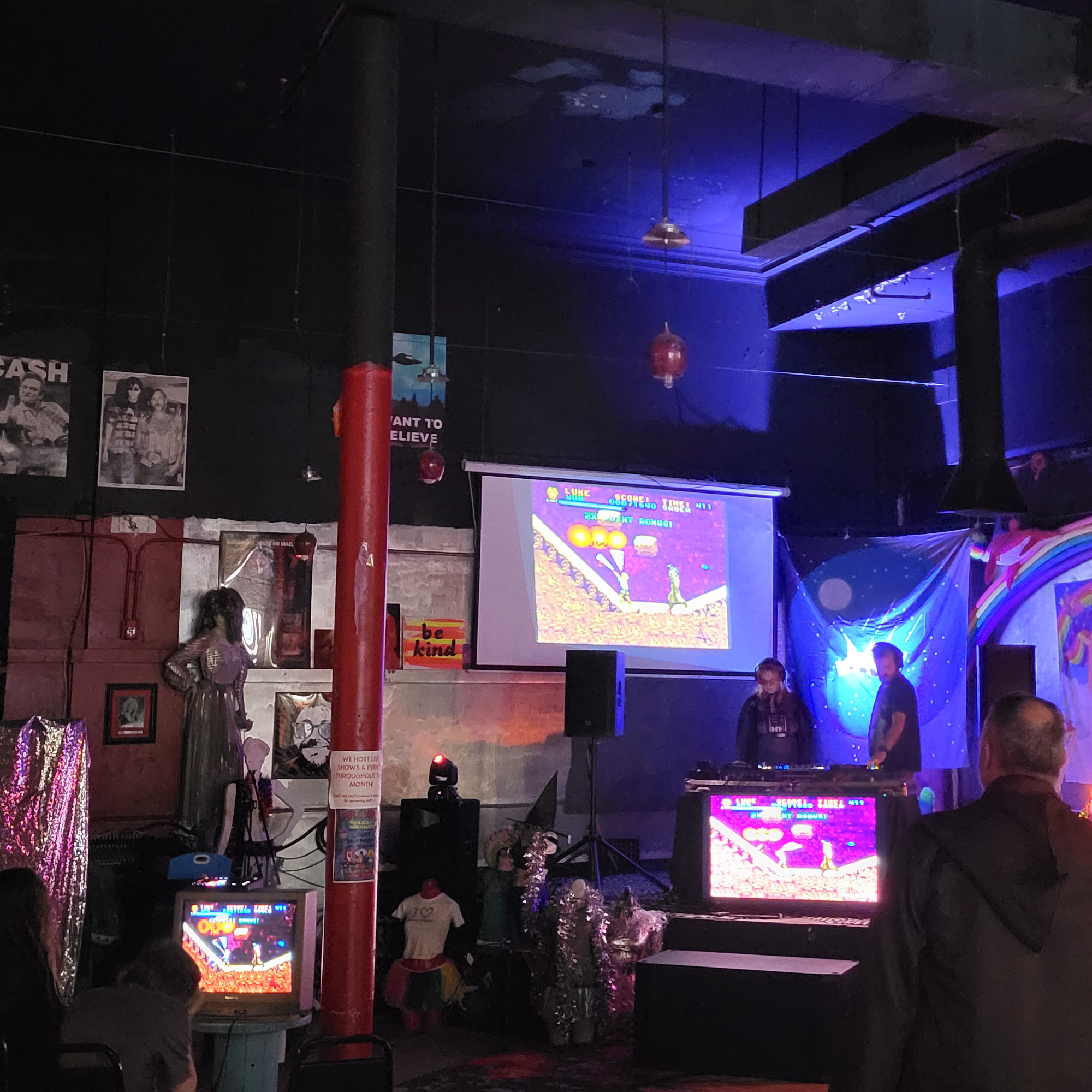 A packed night inside the venue